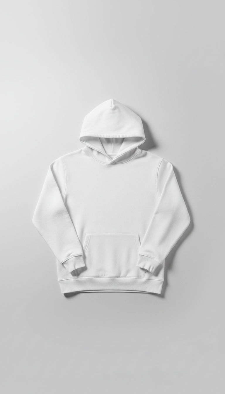 Minimalist Hoodie in Cloud White