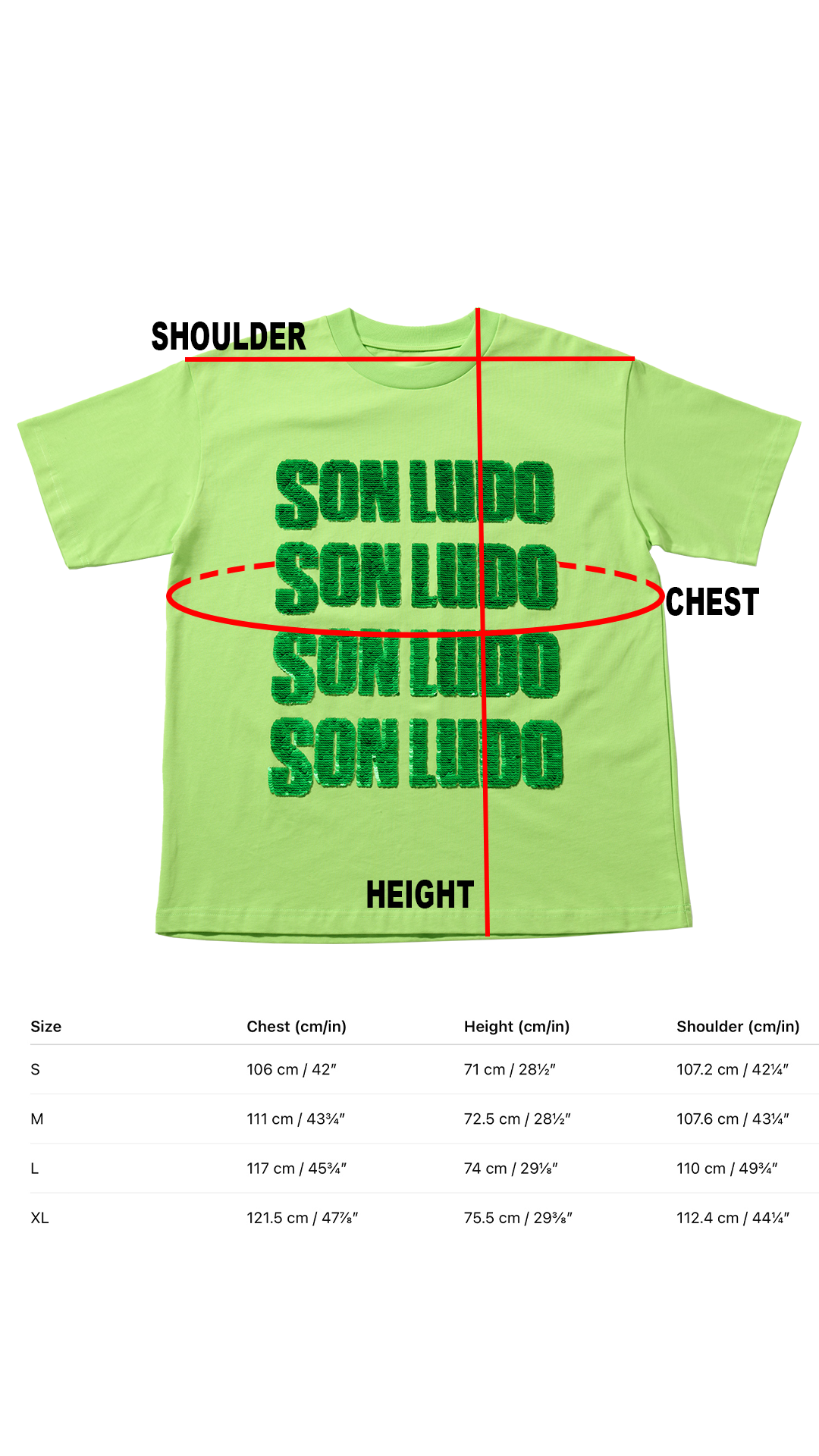 SEQUINS T-SHIRT-GREEN