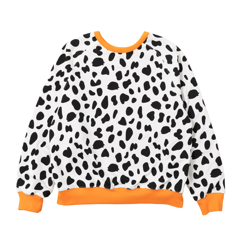 Reversible DWBI Crewneck - Orange/White
