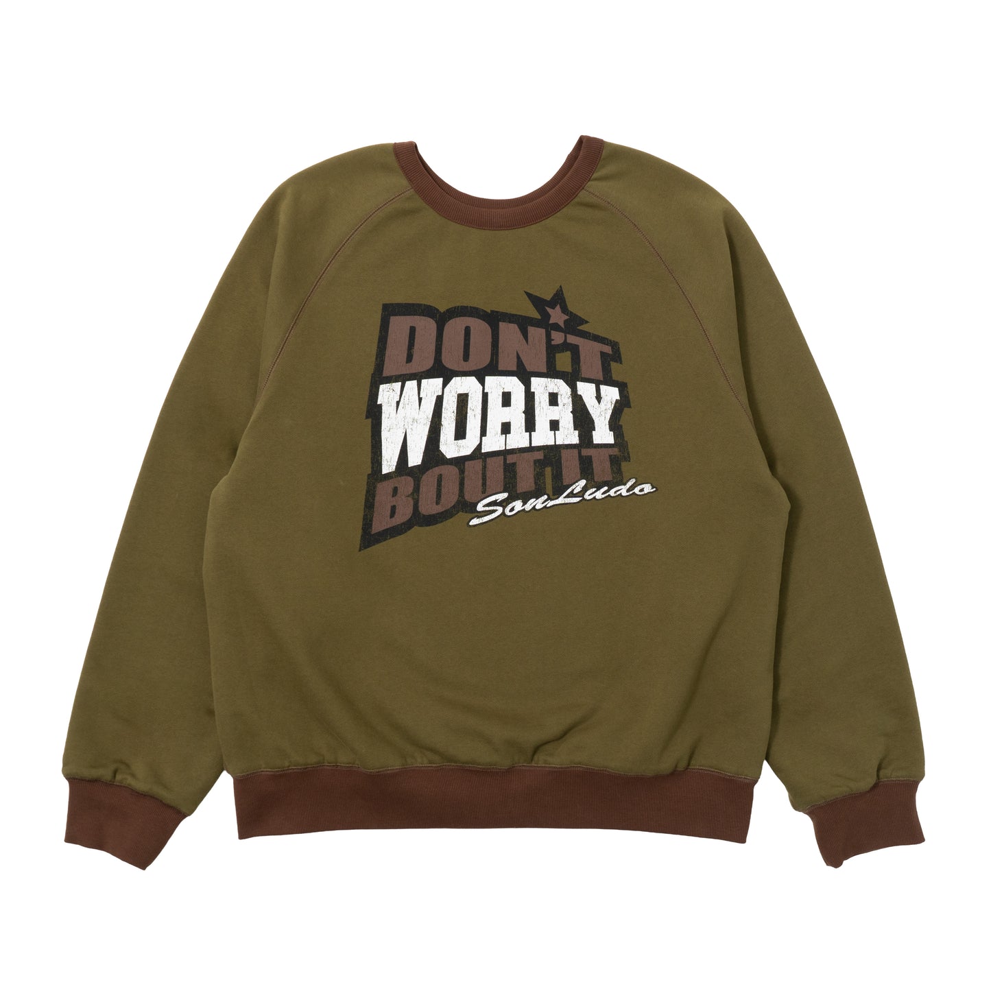 Reversible DWBI Crewneck - Brown/Pink
