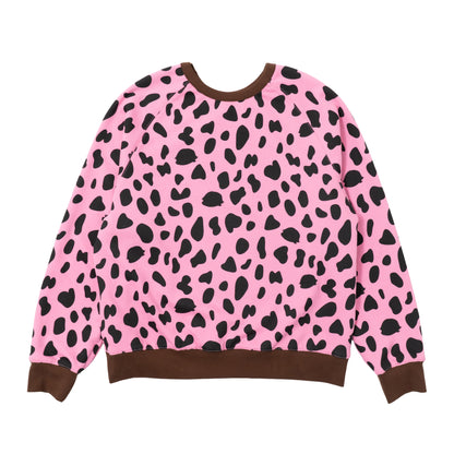 Reversible DWBI Crewneck - Brown/Pink