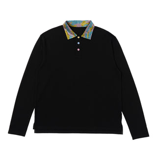 Ice On My Neck LS Polo - Black