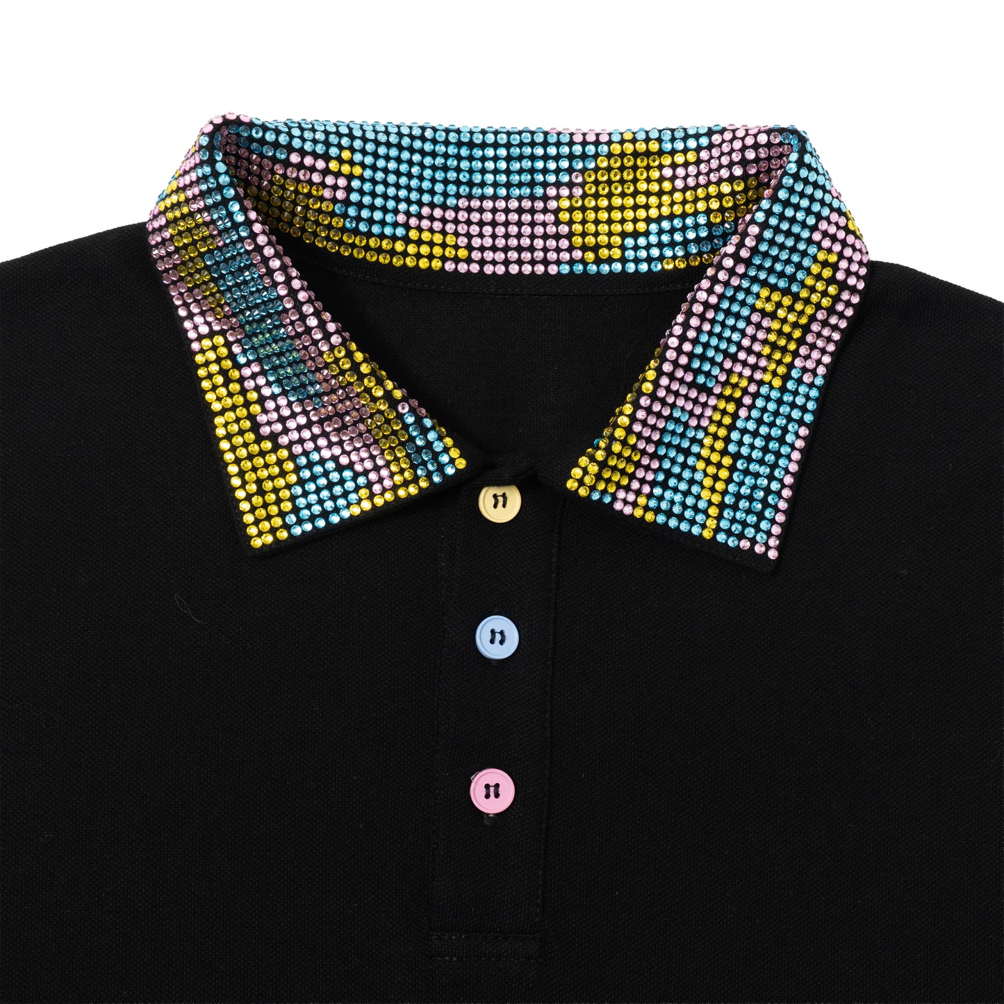 Iced Out LS Polo - Black