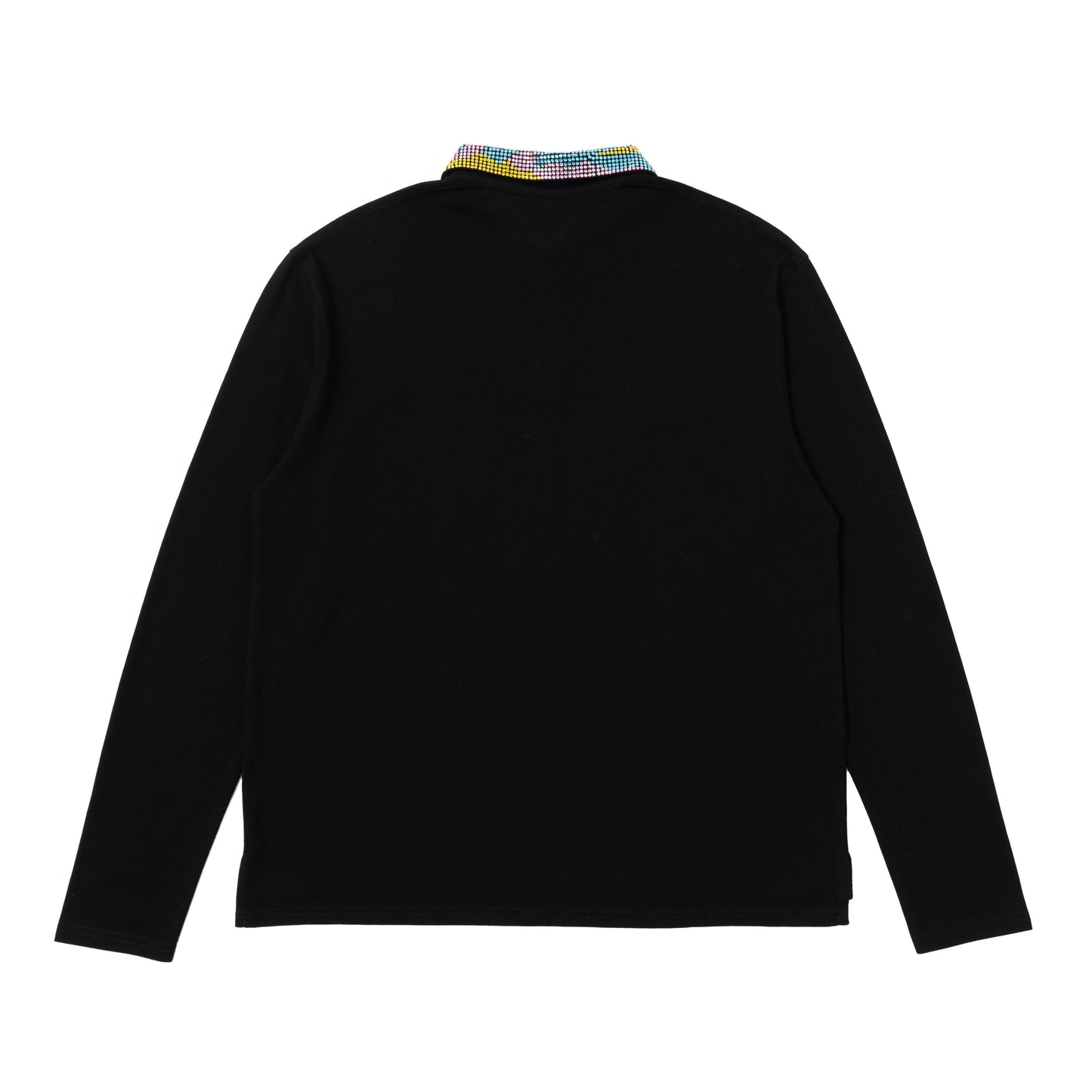 Iced Out LS Polo - Black