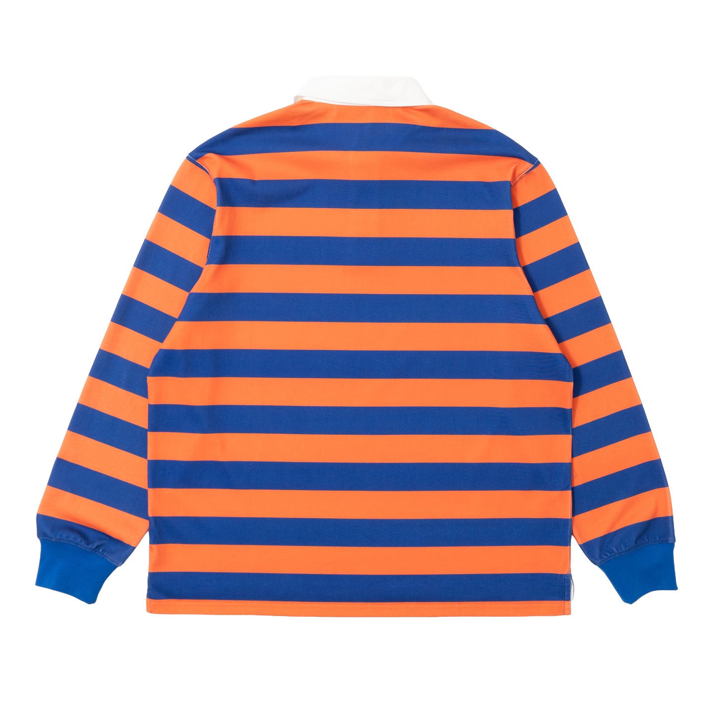 Yumi Striped LS Polo - Orange/Blue