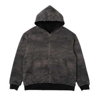 Reversible Comics Zip Hoodie - Black