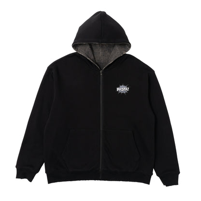 Reversible Comics Zip Hoodie - Black