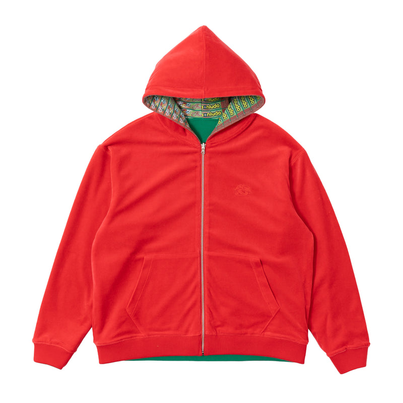 Reversible Goleador Zip Hoodie - Green/Red