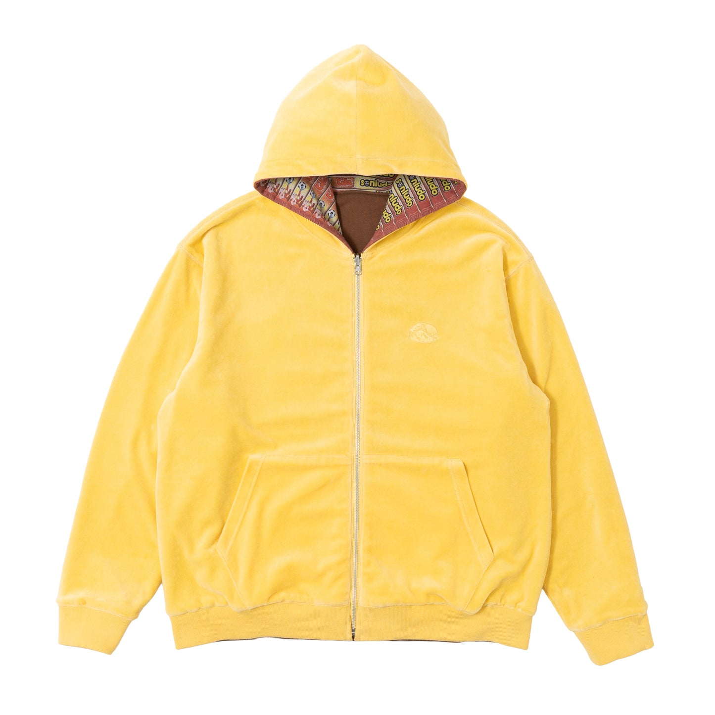 Reversible Goleador Zip Hoodie - Brown/Yellow
