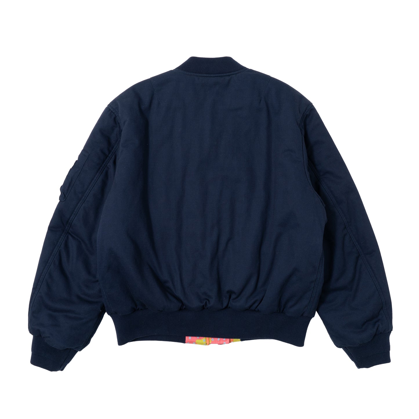 Reversible Grouper Camo MA-1 Bomber - Blue/Orange