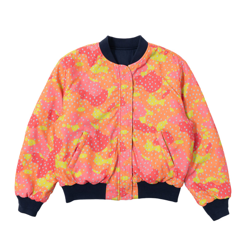 Reversible Grouper Camo MA-1 Bomber - Blue/Orange