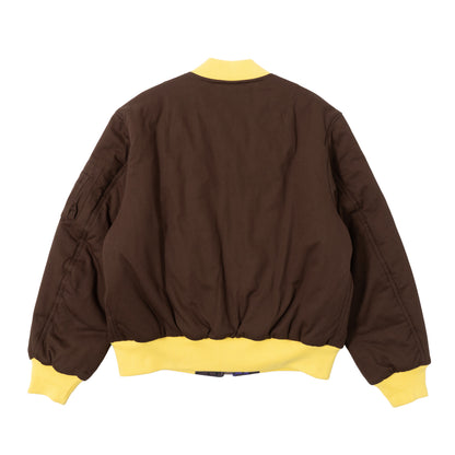 Reversible Grouper Camo MA-1 Bomber - Brown/Purple