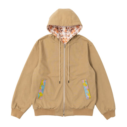 Reversible Hooded Work Jacket