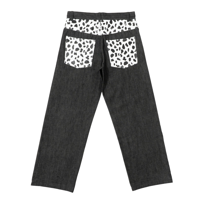 Dalmatian Leather Denim