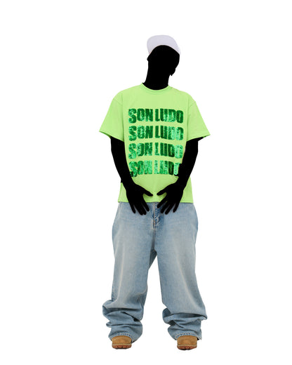 SEQUINS T-SHIRT-GREEN