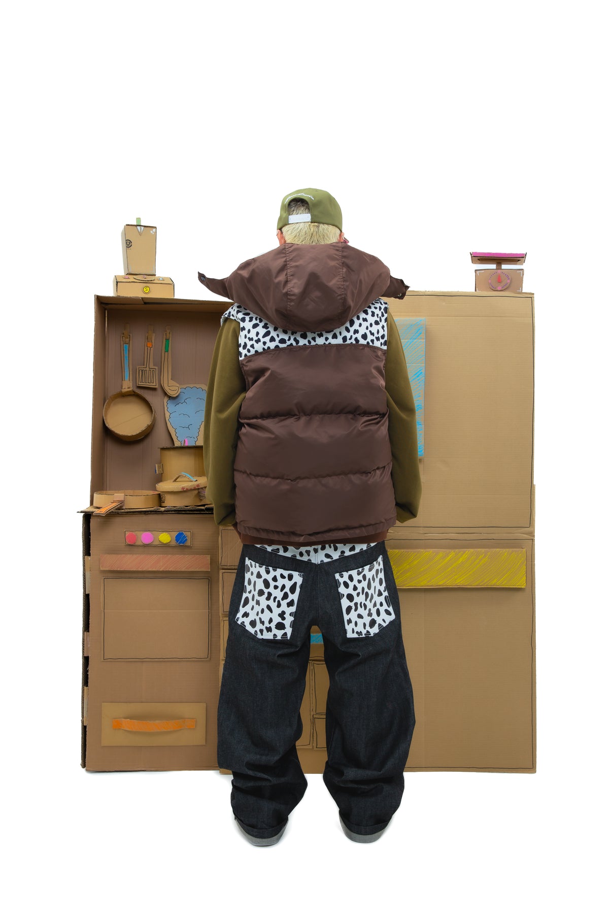 Reversible Pasta Puffer Vest