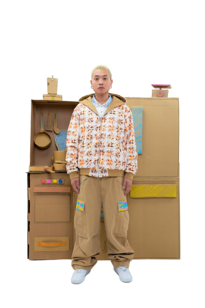 Reversible Hooded Work Jacket