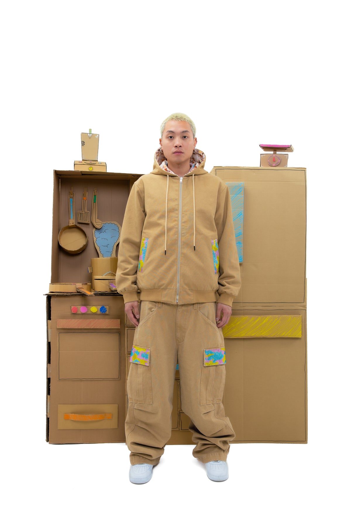 Reversible Hooded Work Jacket