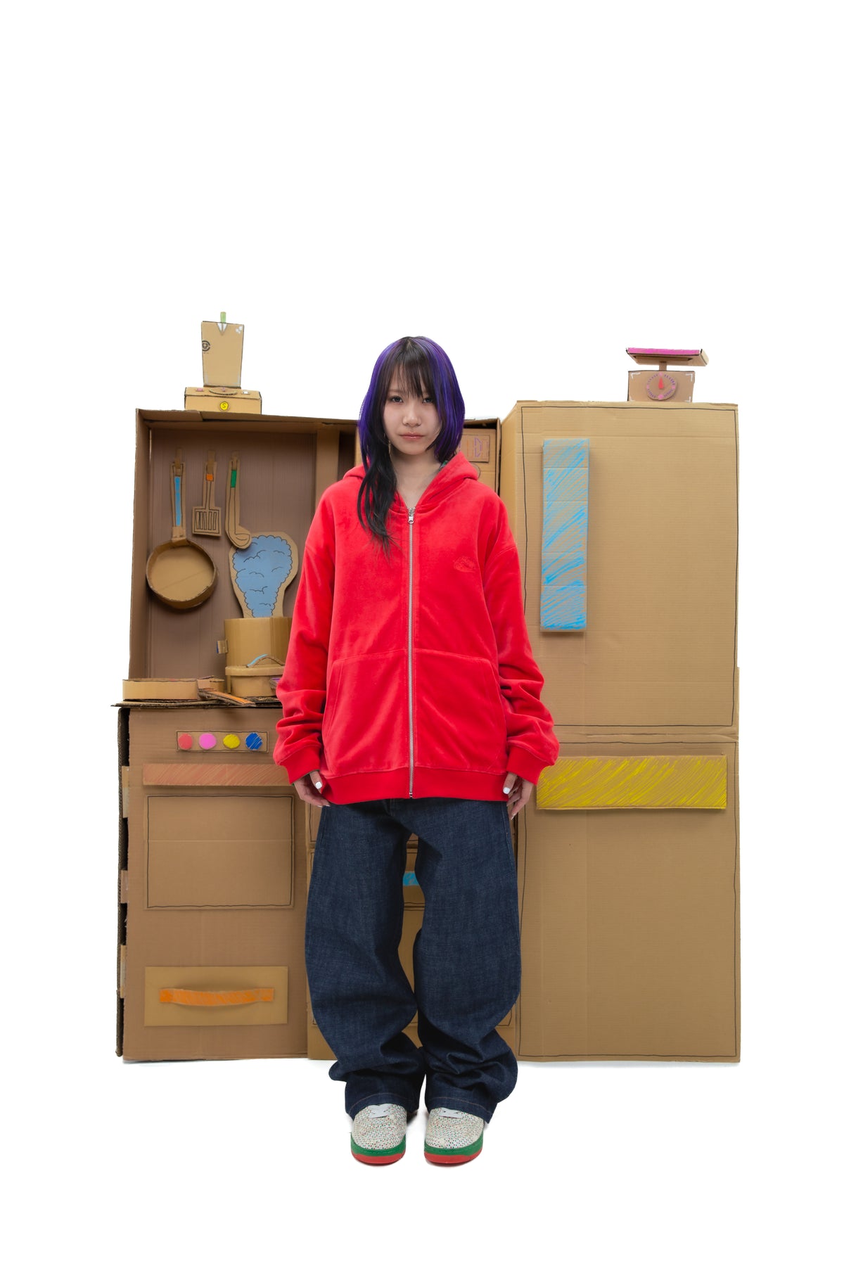 Reversible Goleador Zip Hoodie - Green/Red