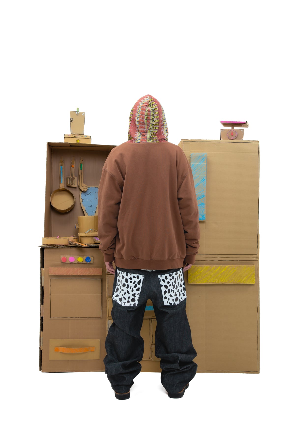 Reversible Goleador Zip Hoodie - Brown/Yellow