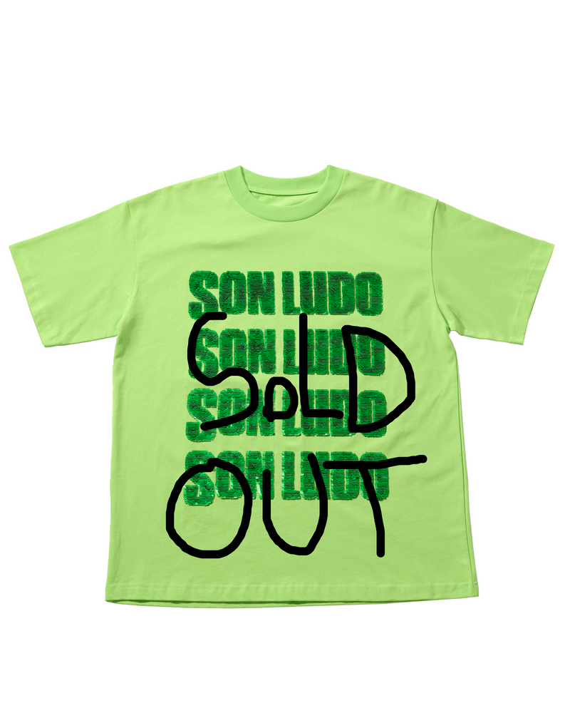 SEQUINS T-SHIRT-GREEN