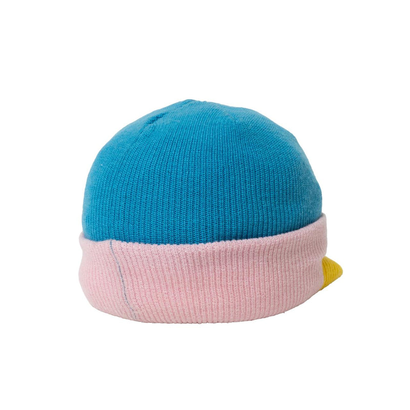 Knitted Peak Beanie - Cotton Candy