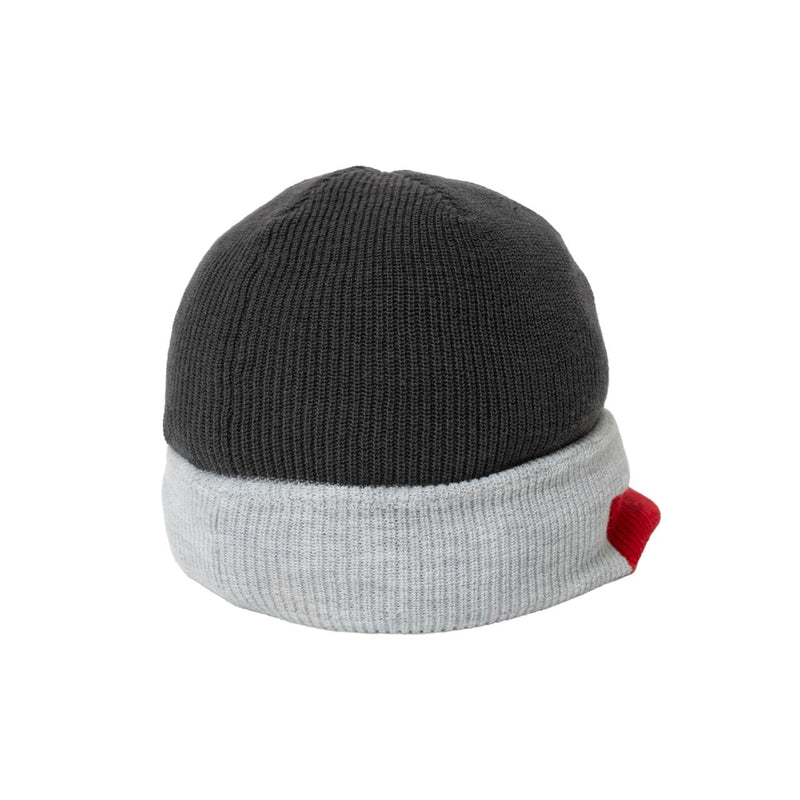 Knitted Peak Beanie - Infrared