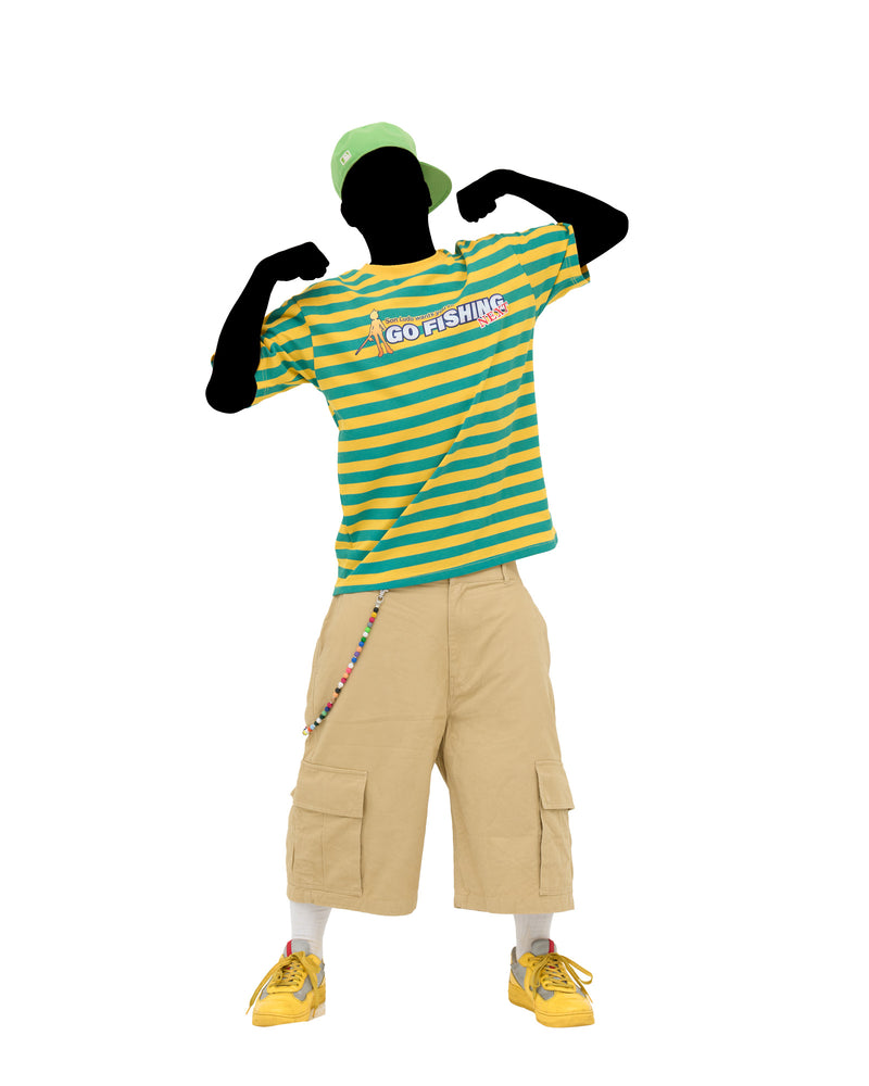 YELLOW/LIGHT BLUE GO FISHING T-SHIRT