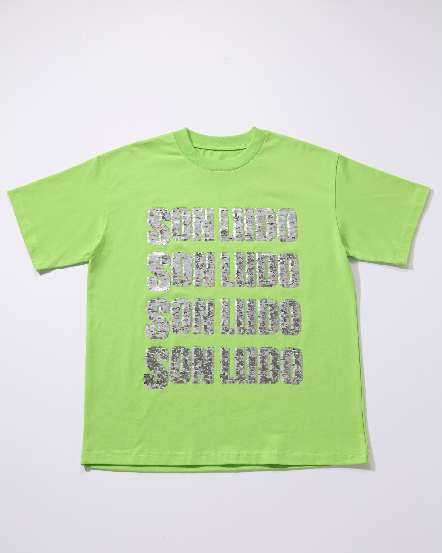 SEQUINS T-SHIRT-GREEN